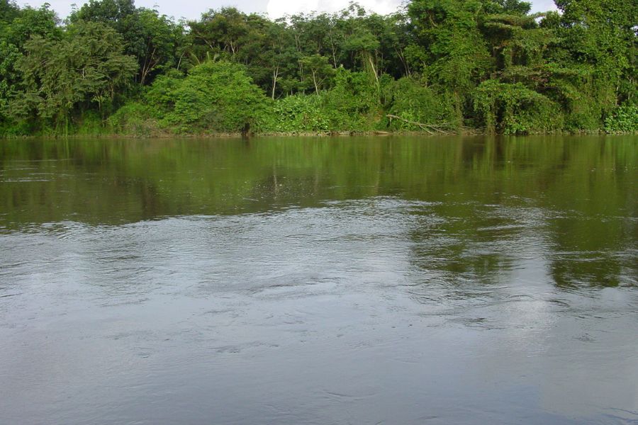 Mahaweli river in Sri Lanka 