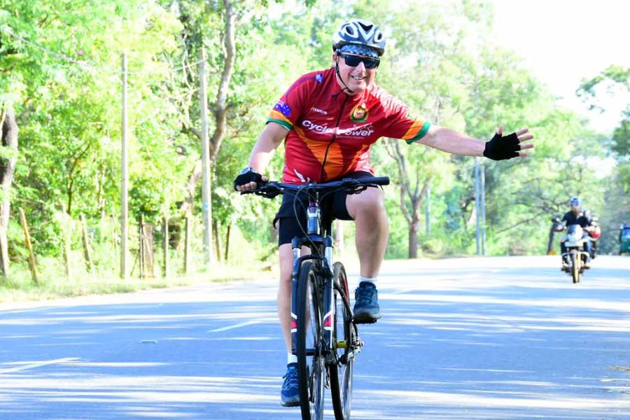 A man getting experience in Sri Lanka 