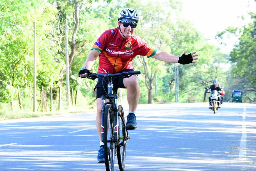 A man getting experience in Sri Lanka 