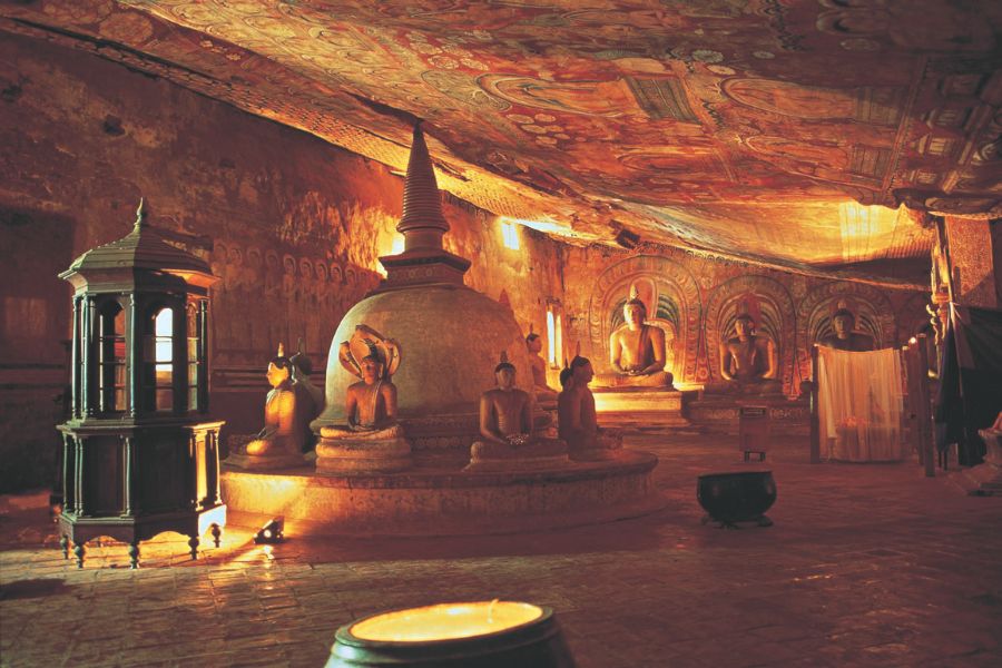 Dambulla temple in Sri Lanka 