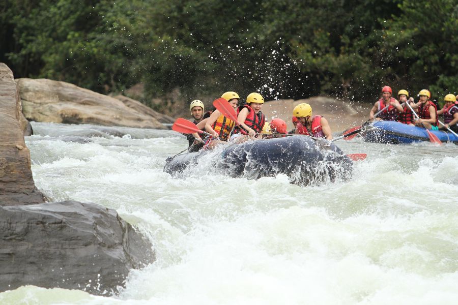 Water rafting at Kithulgala in Sri Lanka 