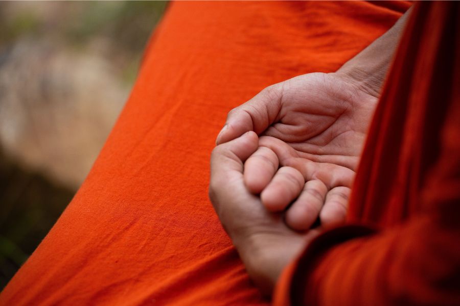 Buddhist monk in Sri Lanka