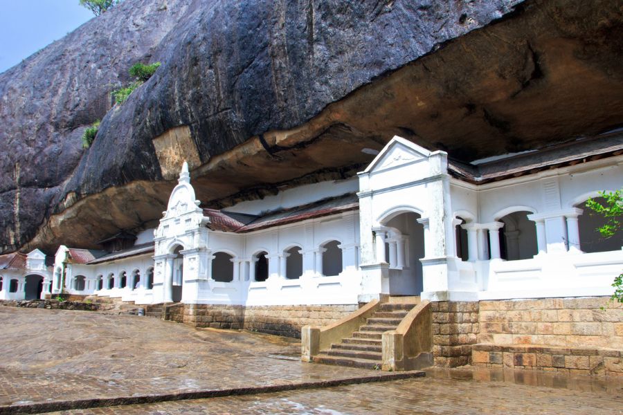 Dambulla cave temple in Sri Lanka