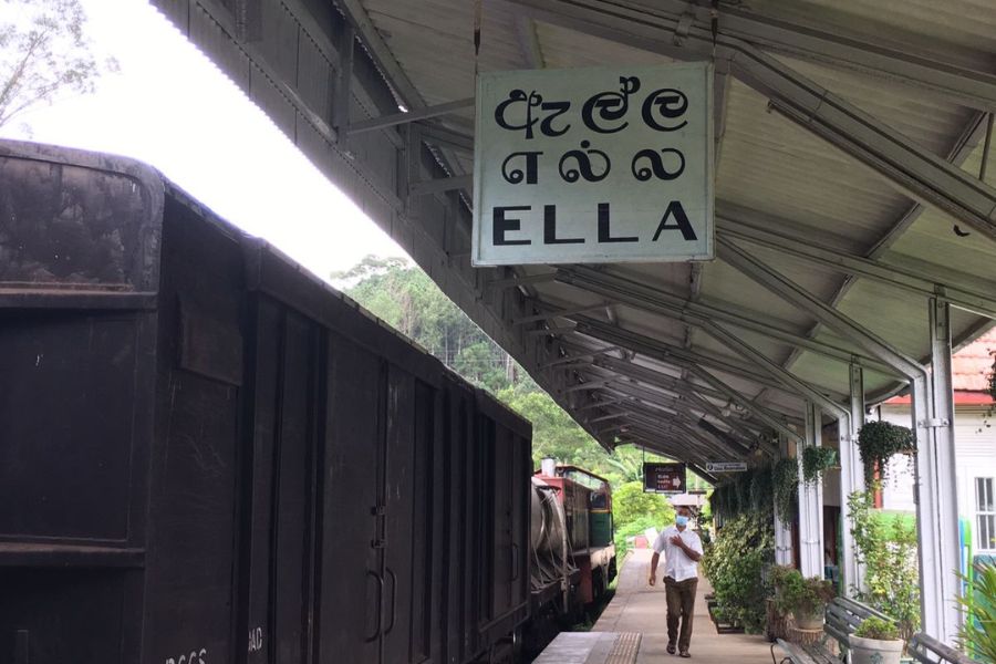 Ella railway station in Sri Lanka 