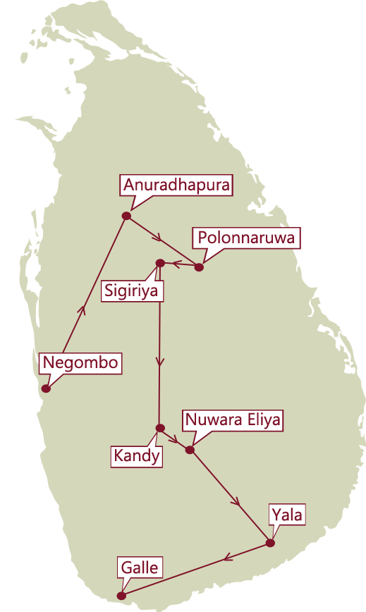 14 Days architectural tours map