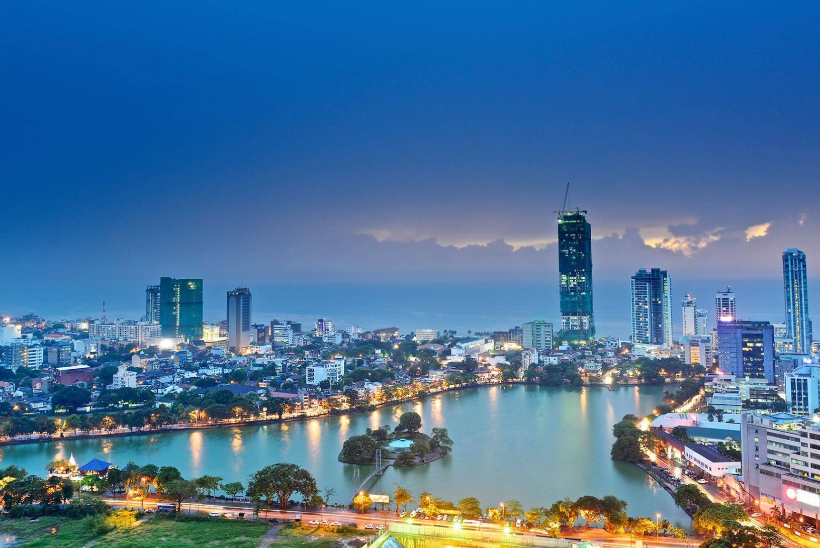Colombo city view in Sri Lanka